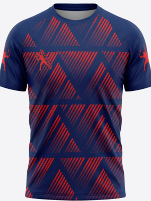 Navy Red Rulo Men’s Padel Performance Tee