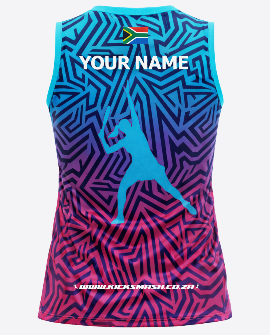Neon Rally Ladies Padel Performance Sleeveless Tee - Image 2