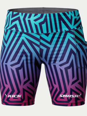 Neon Rally Ladies Padel Compression Shorts
