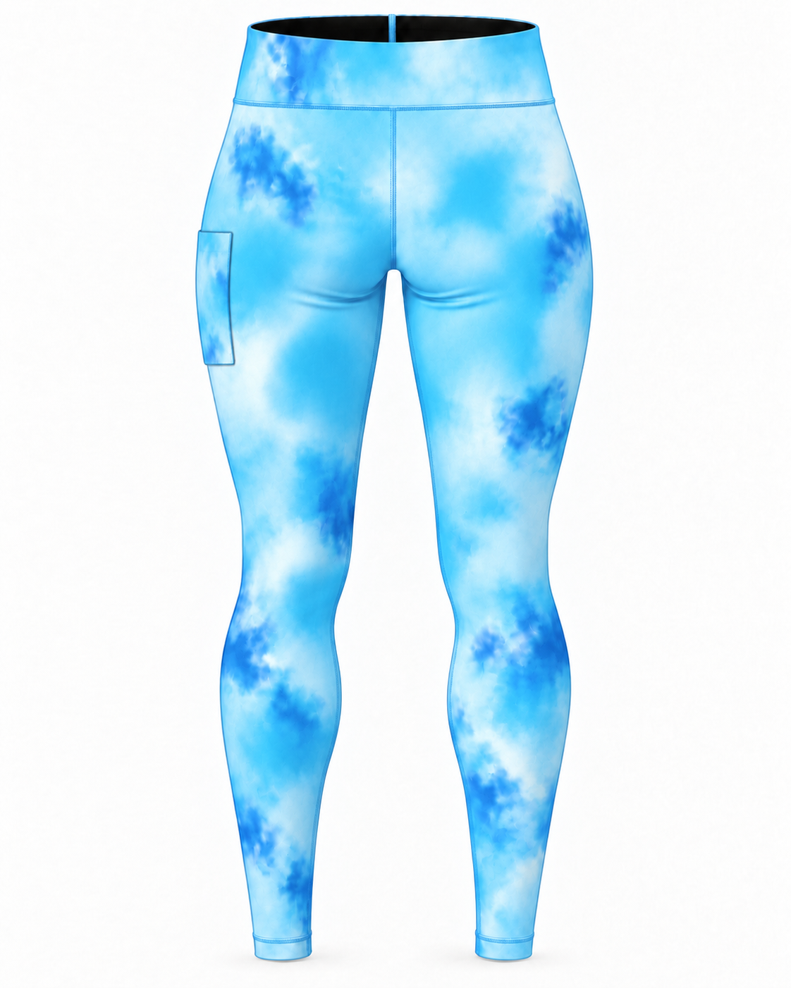 Coastal Mist Ladies Padel Compression Pants - Image 2