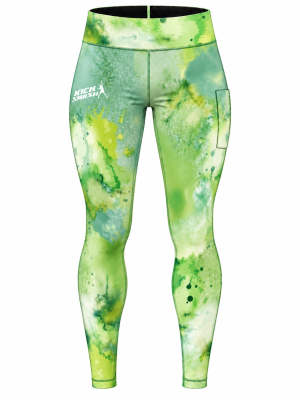 Lime Rush Ladies Padel Compression Pants