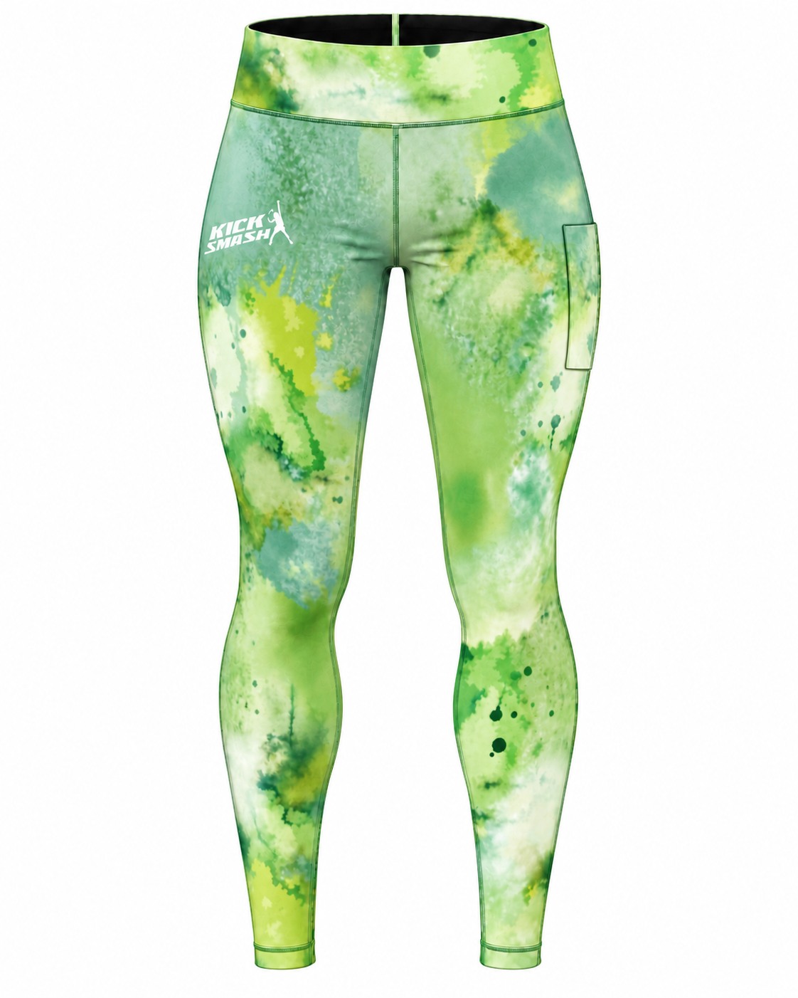 Lime Rush Ladies Padel Compression Pants