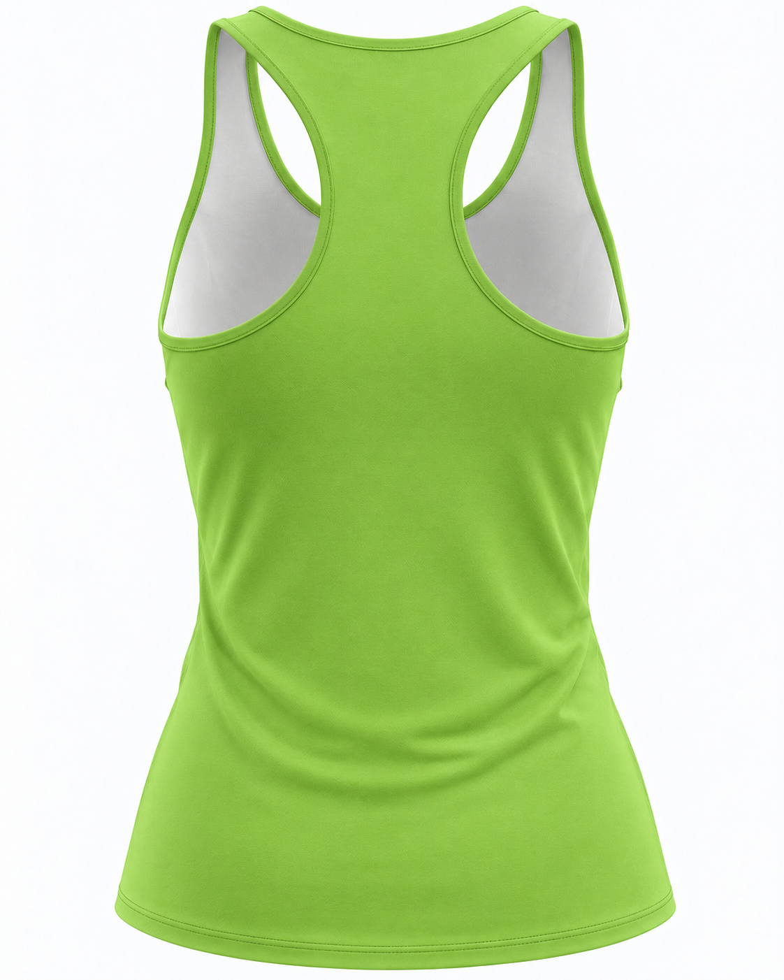Lime Green Racerback Ladies Padel Performance Tee - Image 2