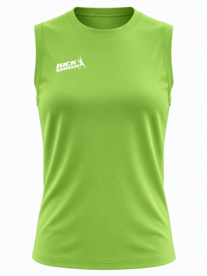 Lime Green Ladies Padel Performance Sleeveless Tee
