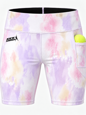 Pastel Pulse Ladies Padel Compression Shorts