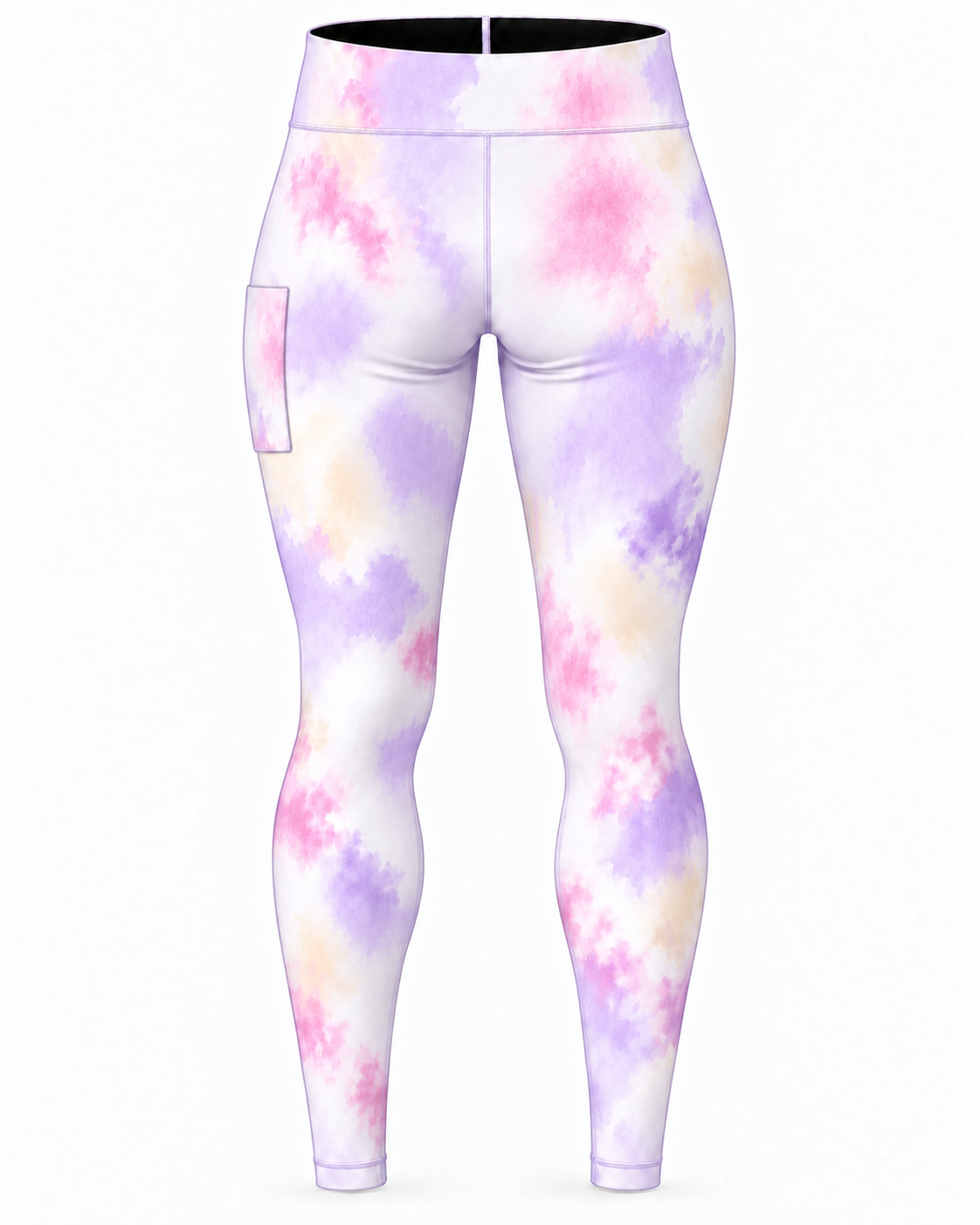 Pastel Pulse Ladies Padel Compression Pants - Image 2