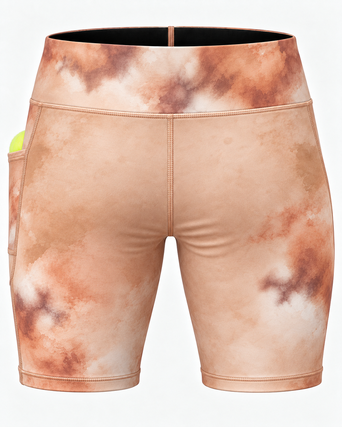 Peach Drift Ladies Padel Compression Shorts - Image 3