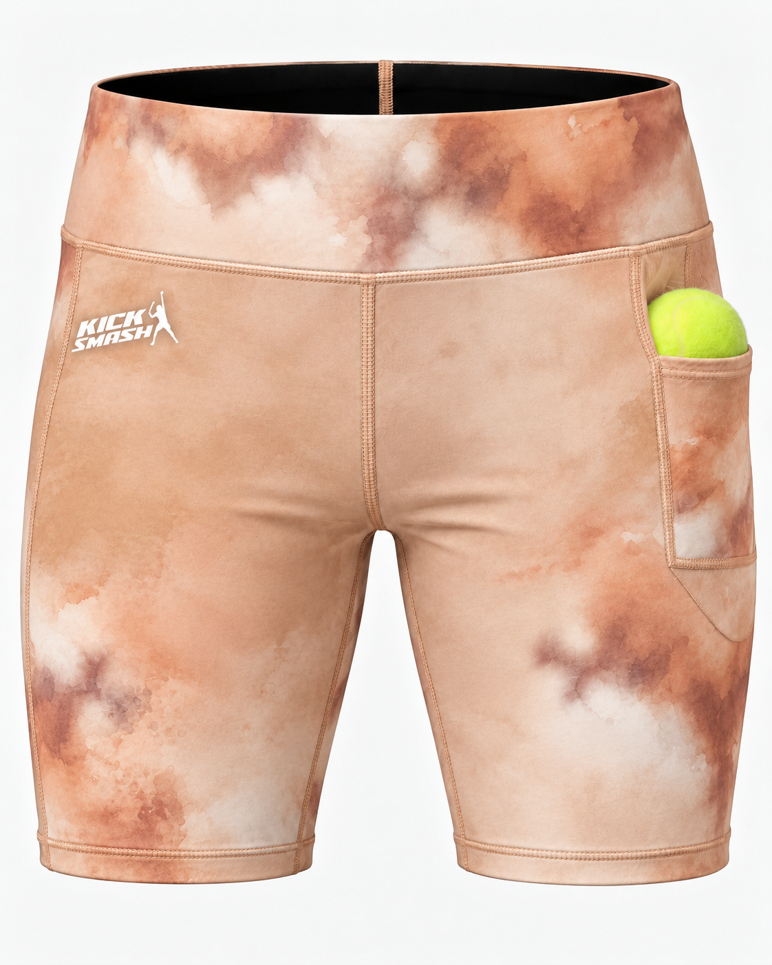 Peach Drift Ladies Padel Compression Shorts