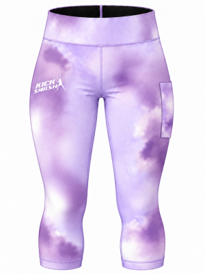 Violet Sky Ladies Padel 3/4 Compression Pants