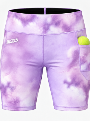 Violet Sky Ladies Padel Compression Shorts